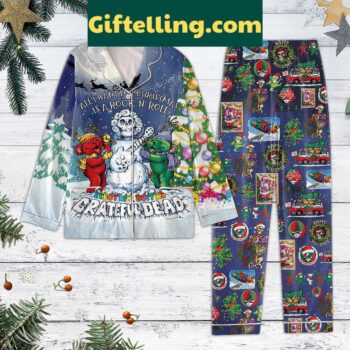 Grateful Dead All I Want For Christmas Is A Rock N Roll Pajamas Set