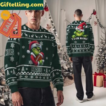 Green Bay Packers Grinch Ugly Christmas Sweater