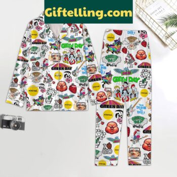 Green Day Too Dumb To Die Fan Polyester Pajamas Set