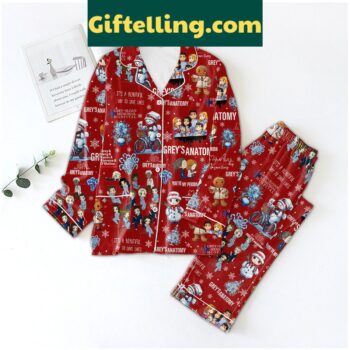 Grey's Anatomy inspired unisex pajamas set with a comfortable design and It's A Beautiful Day To Save Lives print