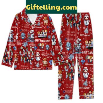 Grey's Anatomy inspired unisex pajamas set with a comfortable design and It's A Beautiful Day To Save Lives print