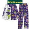 Grinch Baby Yoda Washington Huskies UW Purple Reign NCAA Christmas Holidays Silk Pajamas Set for men and women