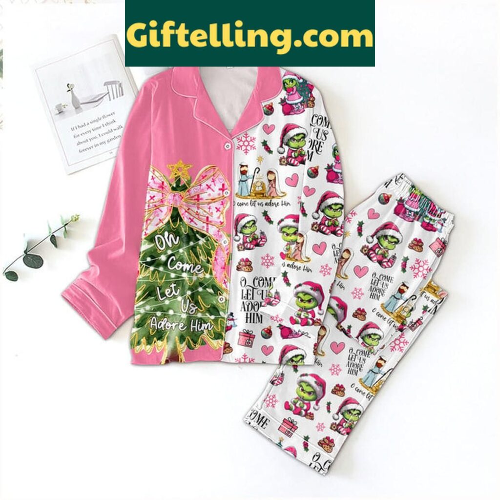 Grinch O Come Let Us product image showing design and team colors