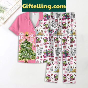 Grinch O Come Let Us product image showing design and team colors