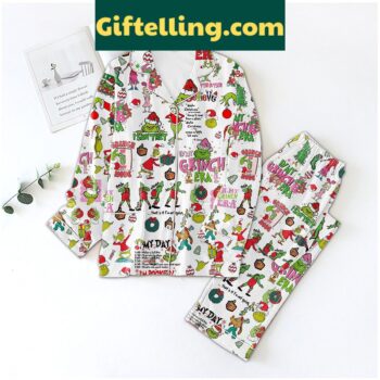 Grinchmas Pajamas Set for Christmas Holiday
