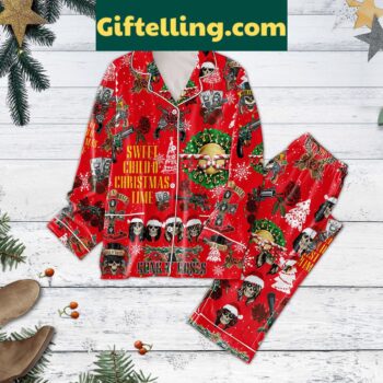 Guns N' Roses Christmas pajamas set