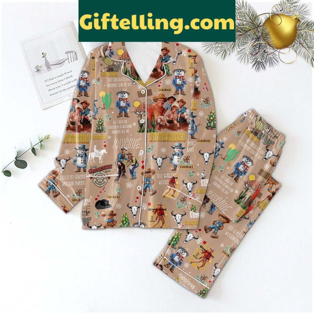 Gunsmoke Hot Chocolate and Kind Of Day Pajamas Set