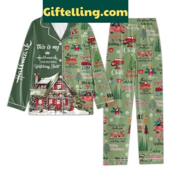 Hallmark Christmas Movies Merry Xmas Pajamas Set for Women