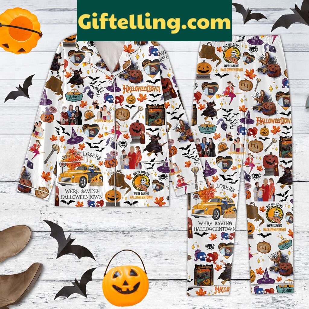 Halloween Town Benny's Taxi Company Pajamas Set