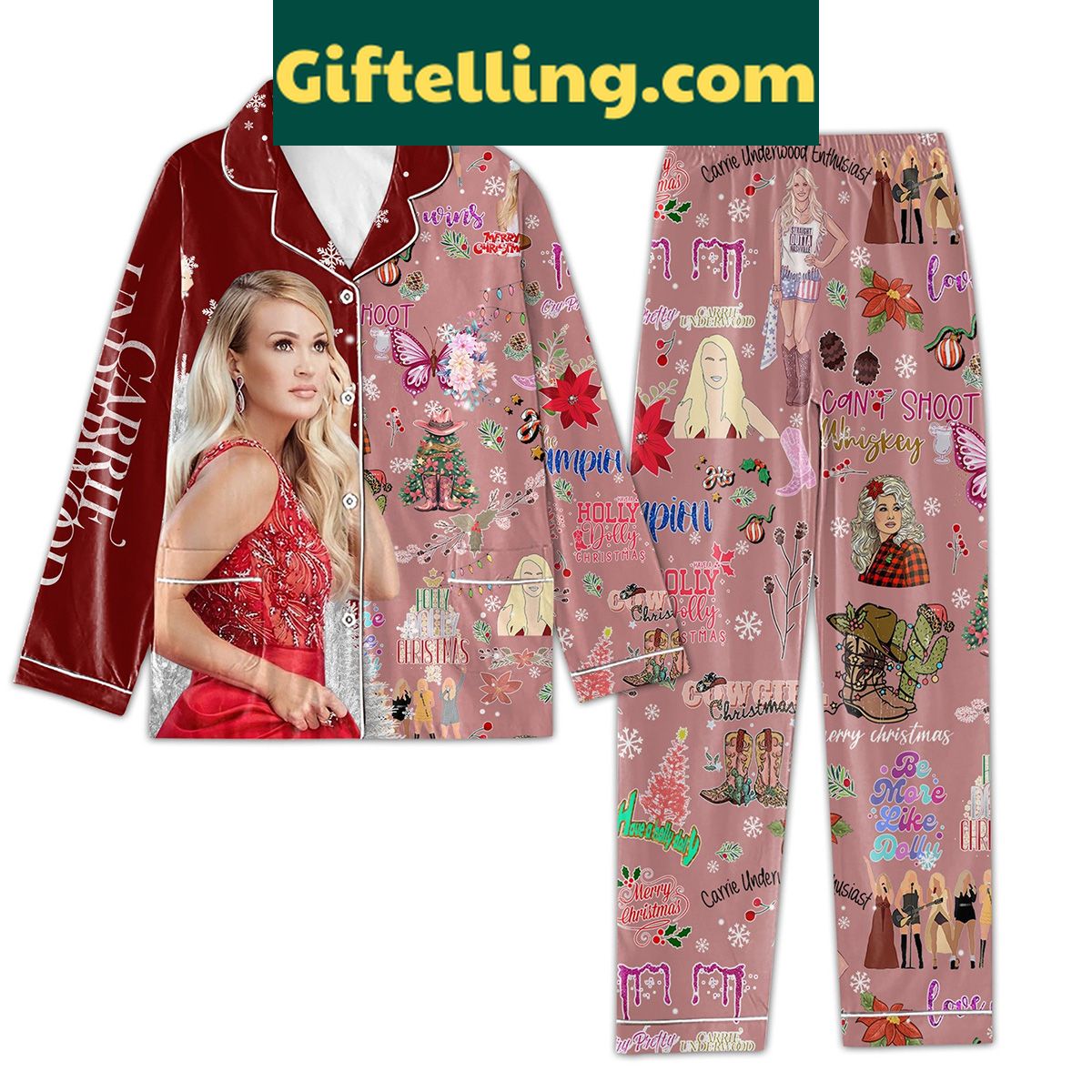 have-a-holly-dolly-christmas-pajamas-set-by-carrie-underwood-2 Carrie Underwood Have A Holly Dolly Christmas Pajamas Set