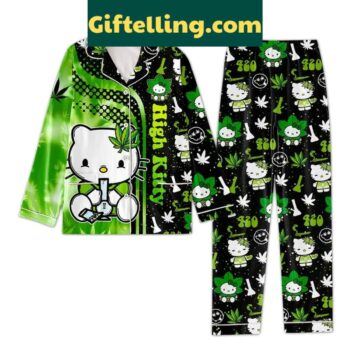 Hello Kitty High Kitty Pajamas Set for women - front view