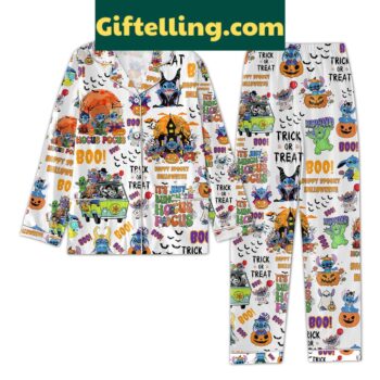Hocus Pocus Happy Spooky Halloween Pajamas Set with the Sanderson sisters