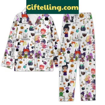 Hocus Pocus Pajamas Set for women with graphic print