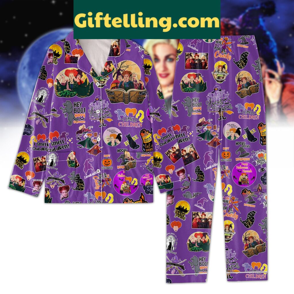I Smell Children Hocus Pocus Pajamas Set long sleeve