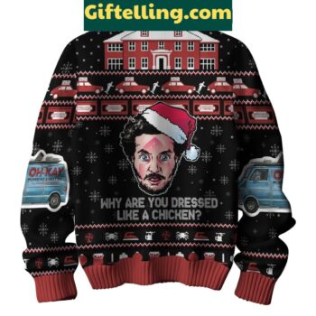 Home Alone Why Are You Dressed Like a Chicken funny ugly sweater