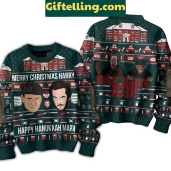 Home Alone Happy Hanukkah Marv Ugly Sweater