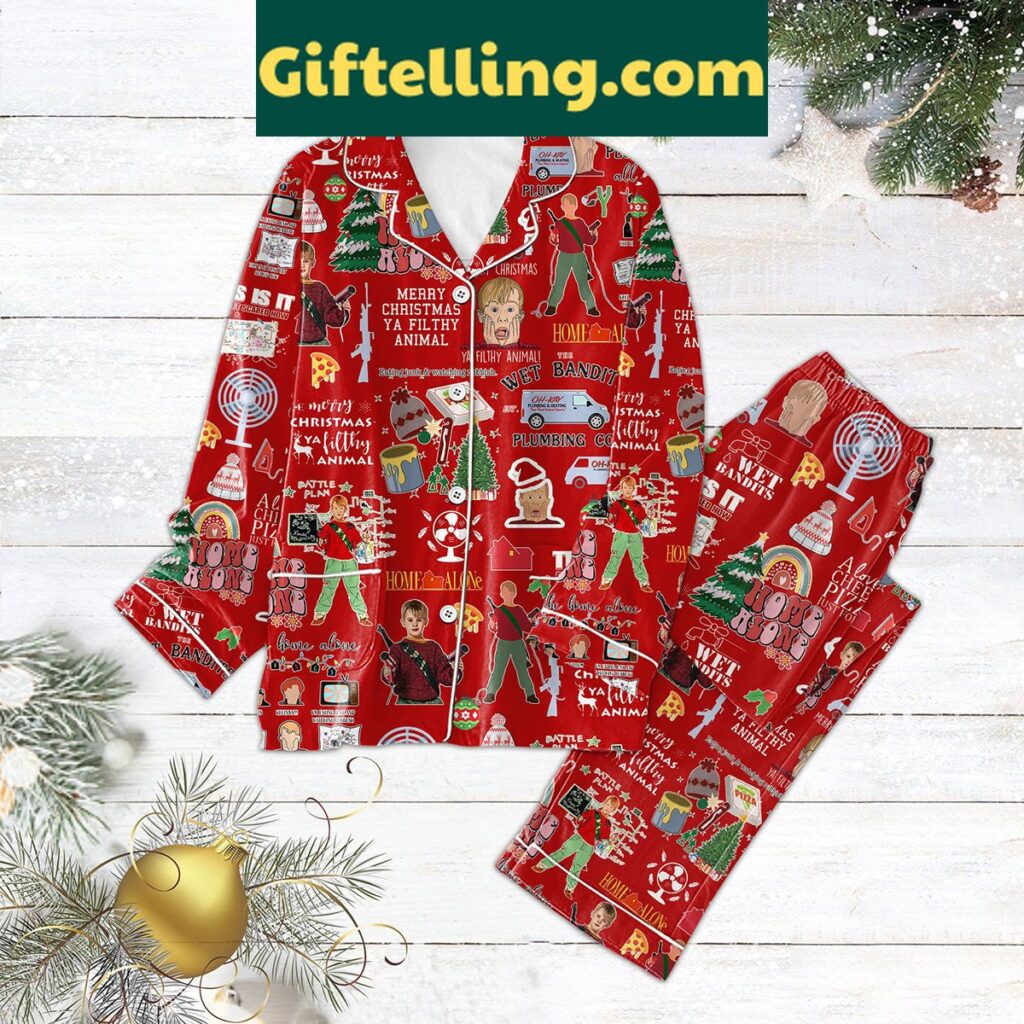 Home Alone Merry Christmas Ya Filthy Animal Pajamas Set