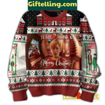 Home Alone Jingle Bell Rock ugly Christmas sweater