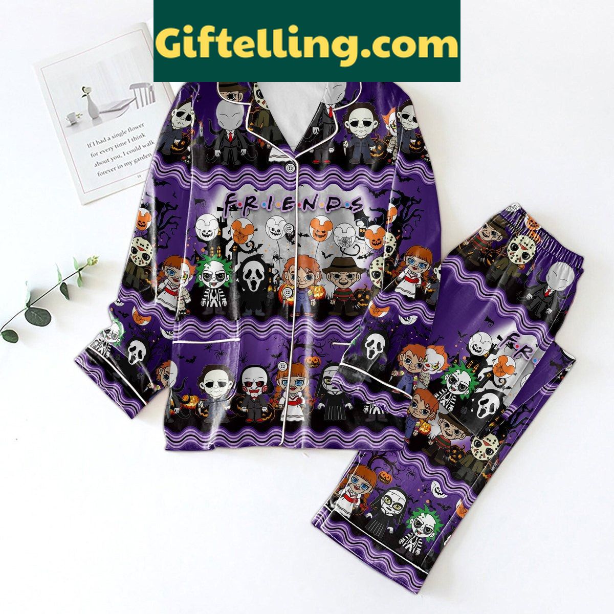 horror-movies-friends-halloween-pajamas-set-get-ready-for-spooky-nights-1 Horror Movies Friends Halloween Pajamas Set