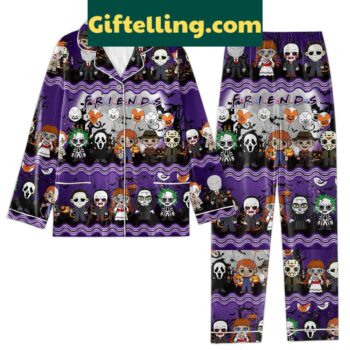 Horror Movies Friends Halloween Pajamas Set