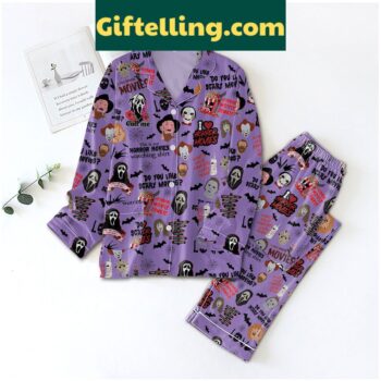 Horror Movies Junkie Call Me Do You Like Scary Movies Pajamas Set