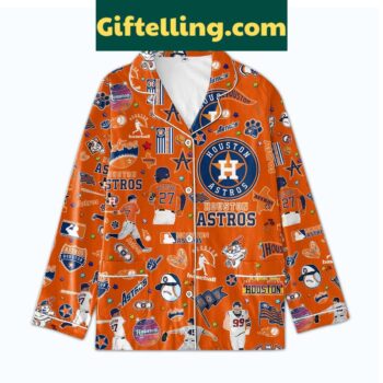 Houston Astros baseball team pajamas set for men and women