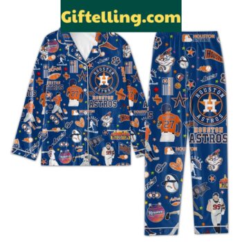 Houston Astros Ready 2 Reign Blue Pajamas Set
