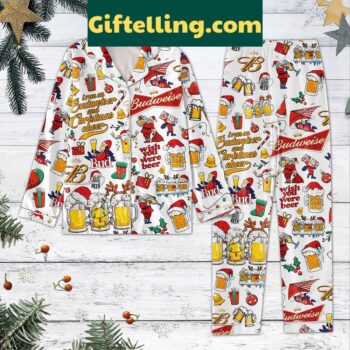 I Run On Budweiser And Christmas Cheer Pajamas Set