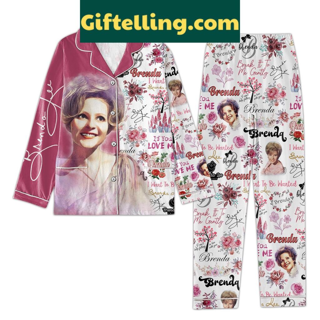 I Want To Be Wanted Brenda Lee Pajamas Set featuring the song I Can't Help Falling In Love