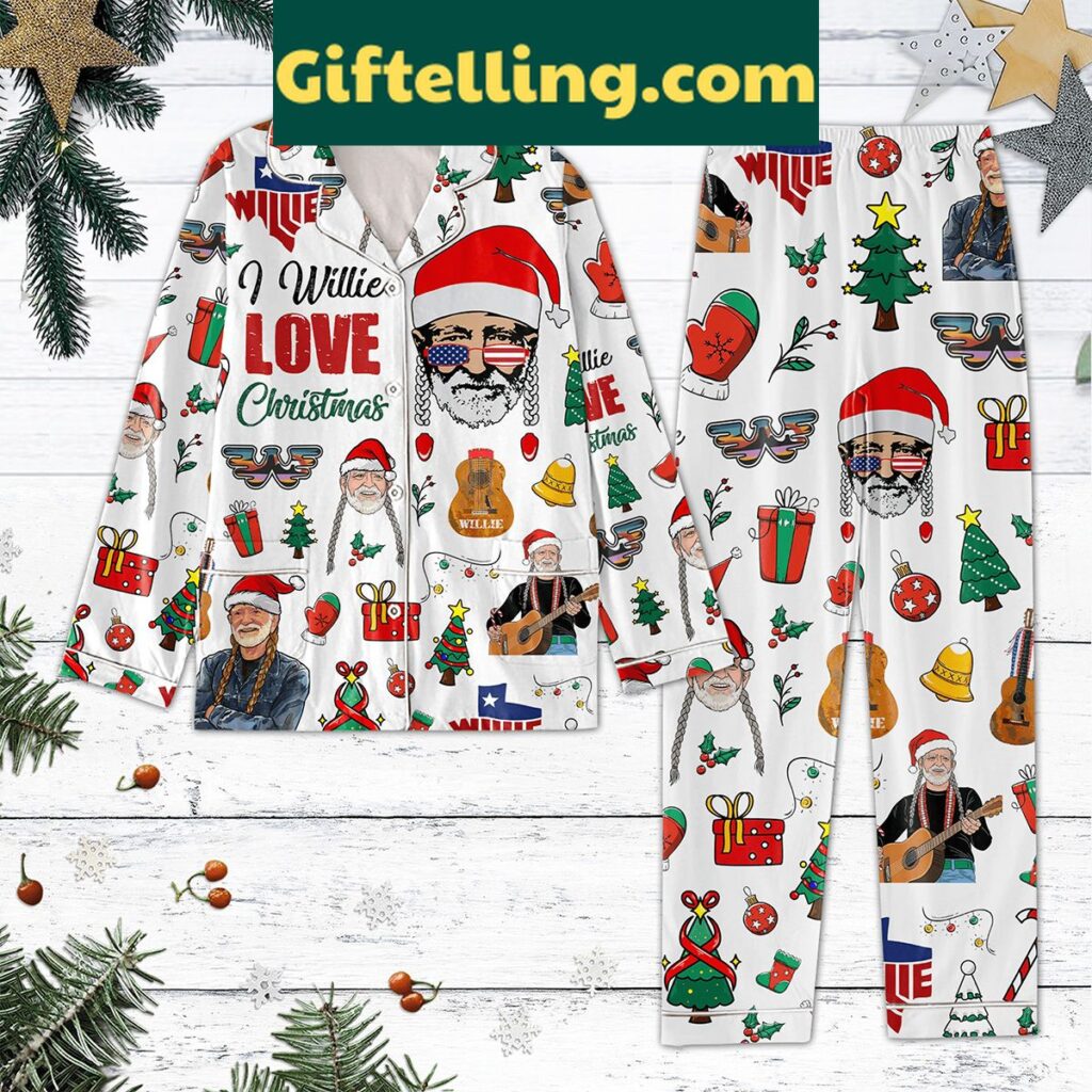 I Willie Love Christmas Pajamas Set for Women