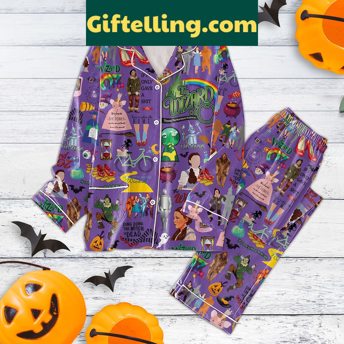 if-i-only-gave-a-shit-sleepwear-wizard-of-oz-pajama-set-for-adults-2 Wizard of Oz If I Only Gave A Shit pajamas set for adults