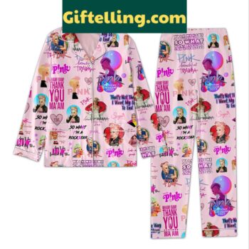 Pink I'm A Rockstar Summer Carnival 2023 Pajamas Set