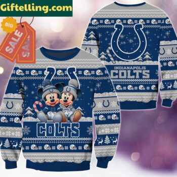 Indianapolis Colts NFL Mickey Minnie product image showing design and team colors
