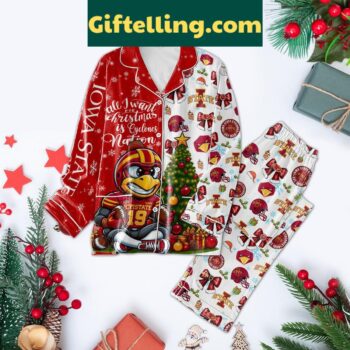Iowa State Cyclones Christmas Pajamas Set