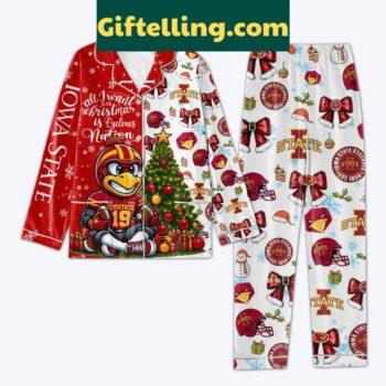 Iowa State Cyclones Christmas Pajamas Set