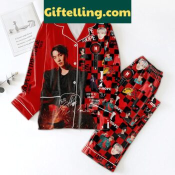 J Hope On The Stage Tour Pajamas Set for women and men