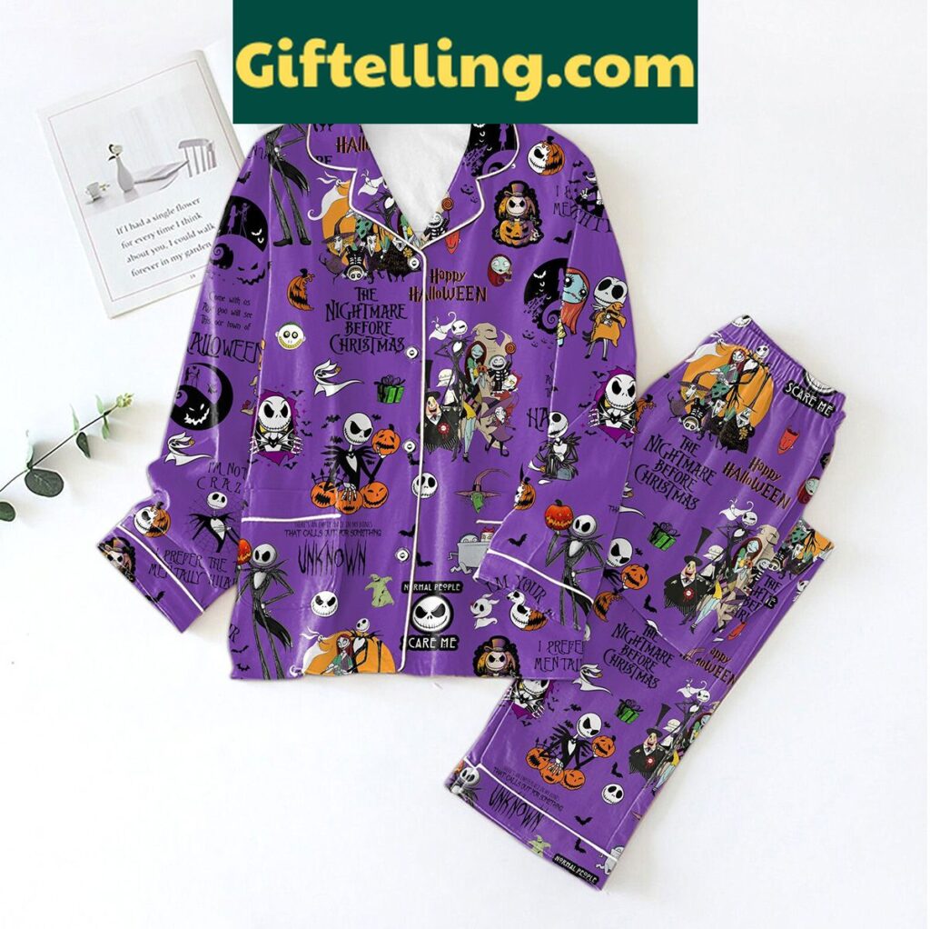 Jack Skellington Happy Halloween The Nightmare Before Christmas Pajamas Set