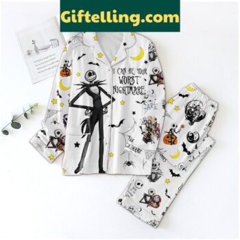 Jack Skellington I Can Be Your Worst Nightmare Pajamas Set for unisex
