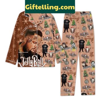 Jelly Roll All I Want For Christmas Pajamas Set