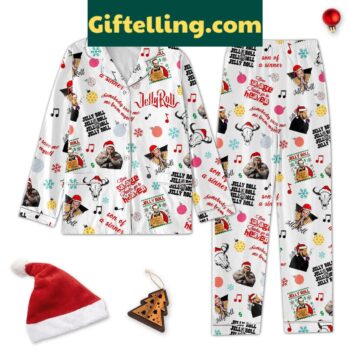 Jelly Roll Even Savage Bitches Go To Heaven Pajamas Set - music-inspired sleepwear for women and men