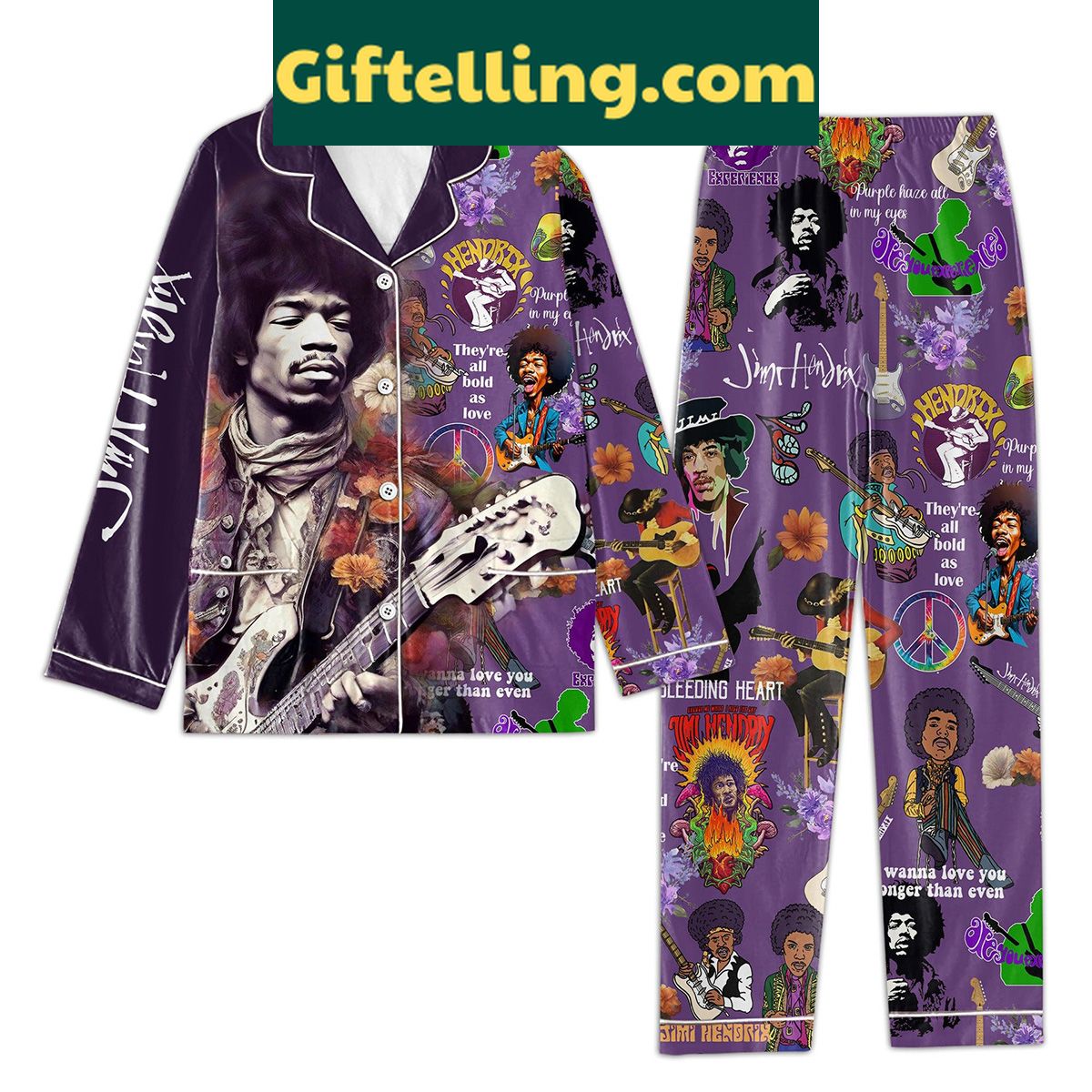 jimi-hendrix-theyre-all-bold-as-love-polyester-pajamas-set-2 Jimi Hendrix They re All product image showing design and team colors