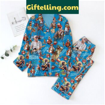 Jimmy Buffett A Sailor's Christmas Pajamas Set, featuring a tropical holiday design