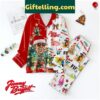 Jimmy Buffett Christmas Fins 2024 Polyester Pajamas Set