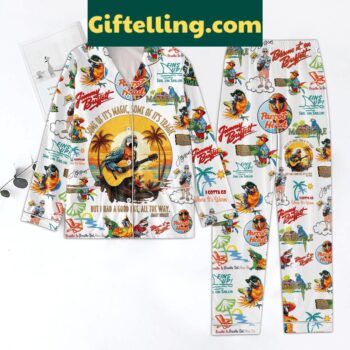 Jimmy Buffett's Some Of It's Magic Some Of It's Tragic Polyester Pajamas Set