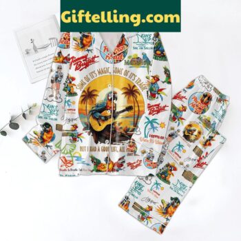 Jimmy Buffett's Some Of It's Magic Some Of It's Tragic Polyester Pajamas Set