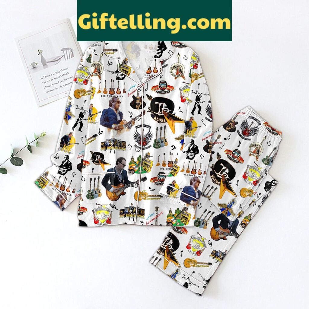 Joe Bonamassa Blue Love Polyester Pajamas Set
