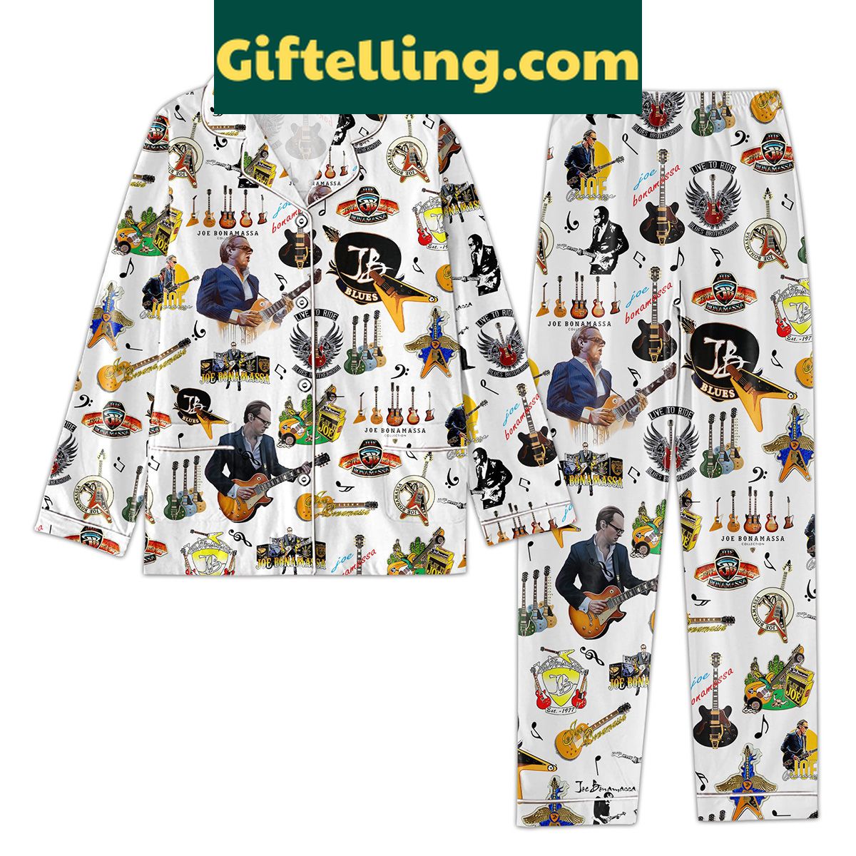 joe-bonamassa-blue-love-polyester-pajamas-set-music-inspired-gift-2 Joe Bonamassa Blue Love Polyester Pajamas Set