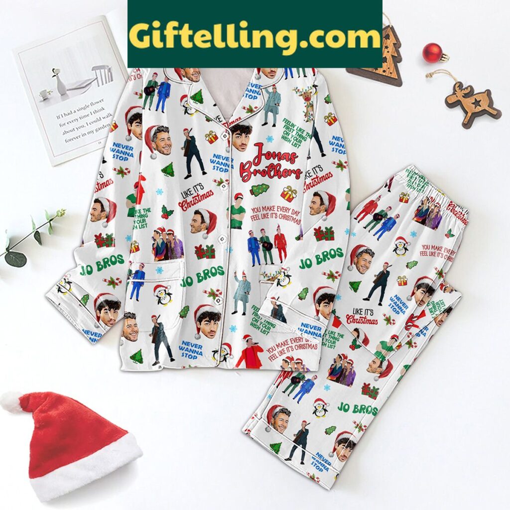 Jonas Brothers Christmas Pajamas Set