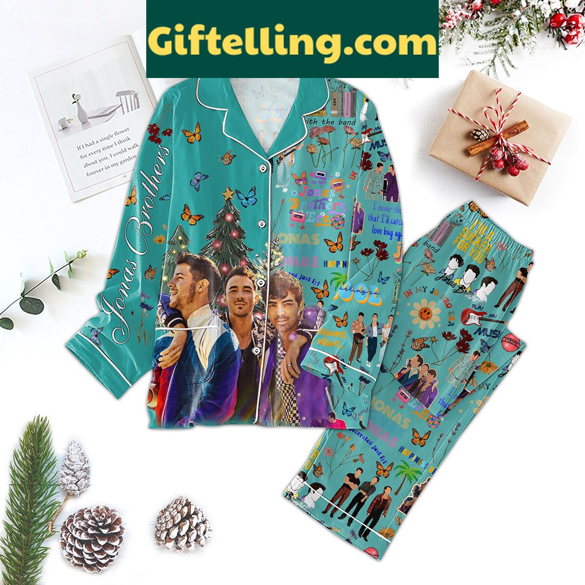 jonas-brothers-im-with-the-band-happiness-begins-pajama-set-1 Jonas Brothers I'm With The Band Happiness Begins Pajama Set 1 Photo