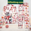 Kansas City Chiefs KC Wolf Victory Love Polyester Pajamas Set